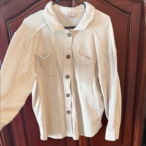 Como Vintage Cream Textured Collar Shirt